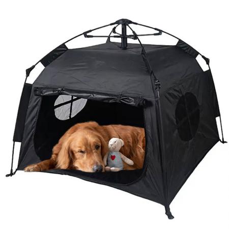 Tente de camping portable pour animaux de compagnie, niche pour chien pliable et automatique, résistante à la pluie et au soleil