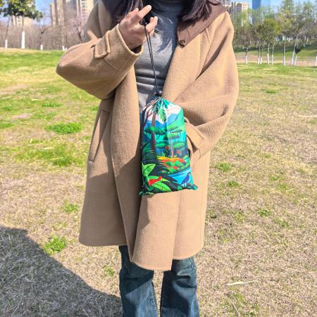 Grand tapis de pique-nique imperméable imprimé personnalisé pour randonnée, camping, plage 