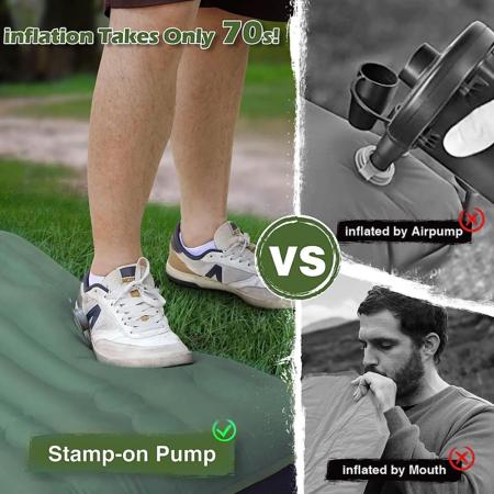 Matelas gonflable léger pour camping, équipement de plein air, matelas de couchage de voyage 