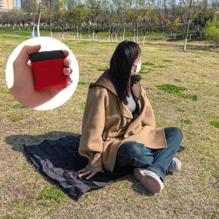 Couverture de poche compacte et légère en nylon Ripstop imperméable et adaptée à la poche 