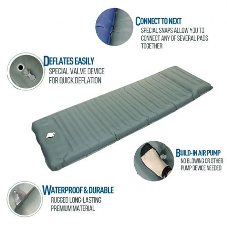 Matelas gonflable léger pour camping, équipement de plein air, matelas de couchage de voyage 