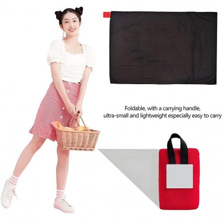 Couverture de poche compacte et légère en nylon Ripstop imperméable et adaptée à la poche 