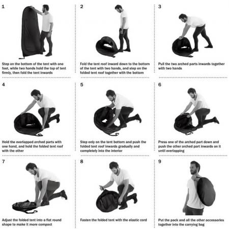 Tente de douche escamotable portable pour camping en plein air, tente de toilette à intimité instantanée