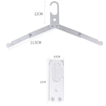 Cintres de voyage pliables et portables en alliage d'aluminium pour camping en plein air