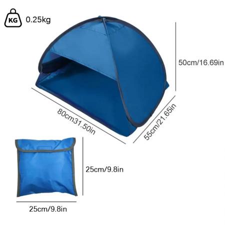 Tente de couchage portable, imperméable et respirante, pour l'extérieur, abri solaire de plage, mini tente de tête 