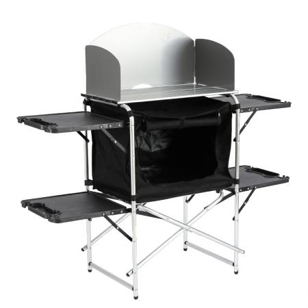 Table pliante multifonctionnelle IGT en alliage d'aluminium pour camping, portable, pour cuisine et salle à manger