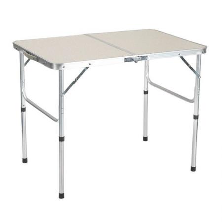 Table de camping portable en alliage d'aluminium, hauteur réglable, multifonctionnelle, pour barbecue de plage en plein air