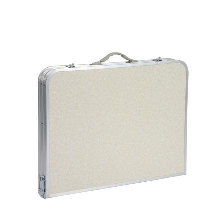 Table de camping portable en alliage d'aluminium, hauteur réglable, multifonctionnelle, pour barbecue de plage en plein air