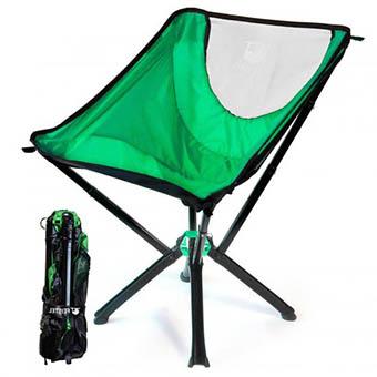 Chaise de camping légère et pliable en nylon de petite taille