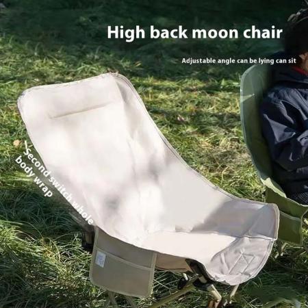Chaise pliante d'extérieur ultralégère en acier inoxydable, chaise de camping légère pour la plage et le parc 