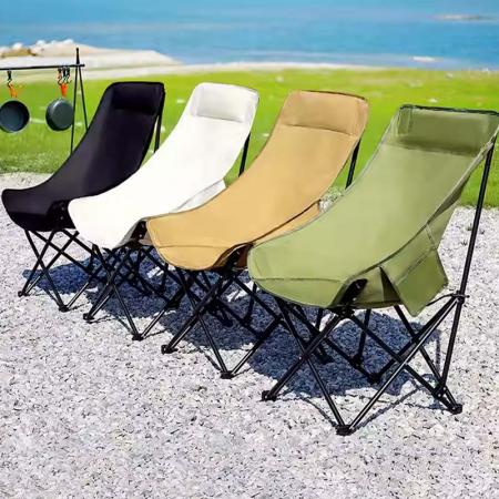 Chaise pliante d'extérieur ultralégère en acier inoxydable, chaise de camping légère pour la plage et le parc 