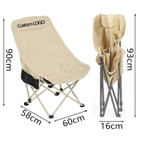 Chaise pliante d'extérieur ultralégère en acier inoxydable, chaise de camping légère pour la plage et le parc 