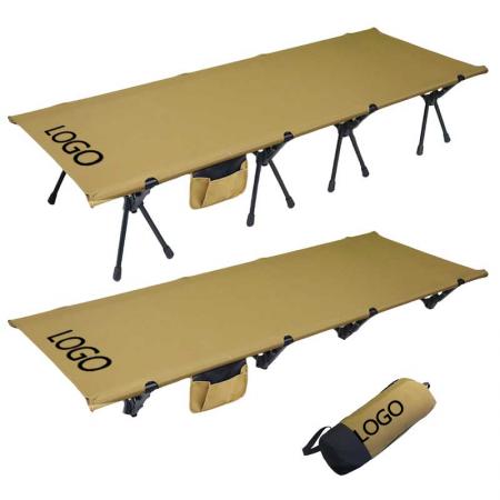 Lit de camping pliant portatif compact simple ultraléger extérieur 