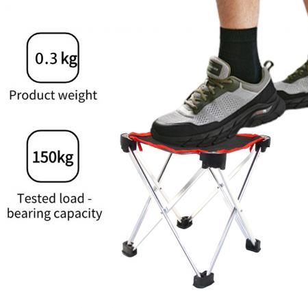 Tabouret de jardin pliant en aluminium léger et économique, style français, idéal pour les pique-niques et le camping. 