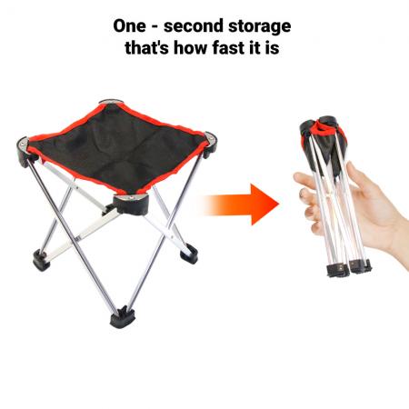 Tabouret de jardin pliant en aluminium léger et économique, style français, idéal pour les pique-niques et le camping. 