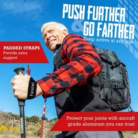 Bâton de marche ultraléger en aluminium Duralumin 7075 