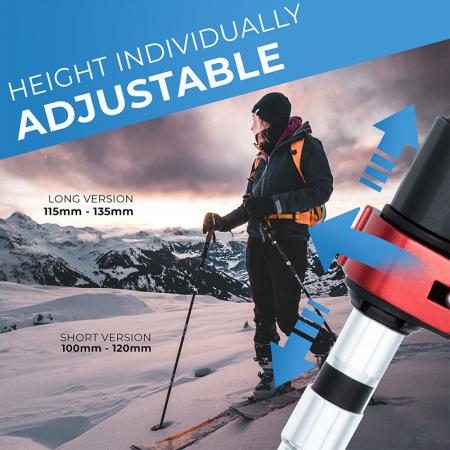 Bâtons de marche pliables légers en aluminium 7075 avec poignées en liège pour adultes et enfants 