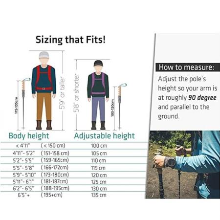 2022 fibre de carbone aluminium pliant pliable nordique bâtons de randonnée bâtons de marche 7075 bâton de marche pour le suivi