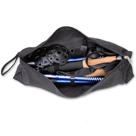 Bâtons de randonnée pliables et légers, bâtons de course à pied avec poignées en liège naturel, verrous rabattables avec sac de transport 