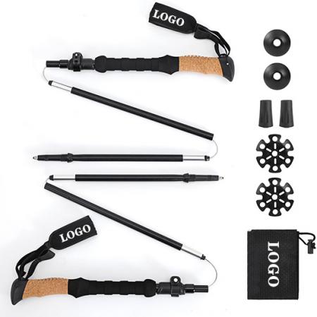 Bâton d'escalade en alliage d'aluminium avec poignée ferme