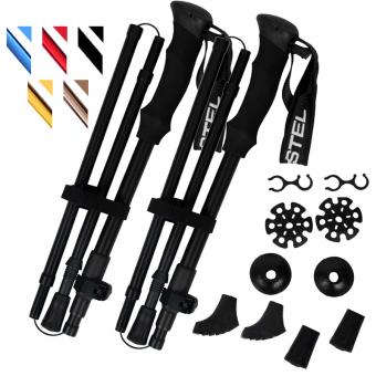 Bâtons de trekking pliables en carbone ultralégers