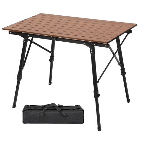 Table de plage pliante ultralégère avec sac de transport, idéale pour les voyages, les pique-niques et le camping. 