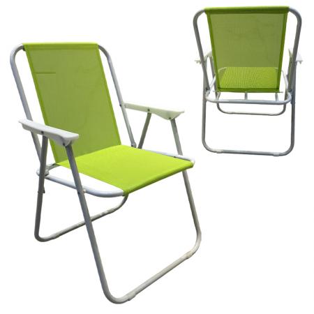 Chaise de camping/pêche portable et facile à transporter, chaise longue pliante légère en métal, chaise de plage 