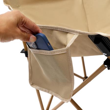 Chaise de plage pliante portable personnalisée avec logo couleur pour le camping et la pêche. 