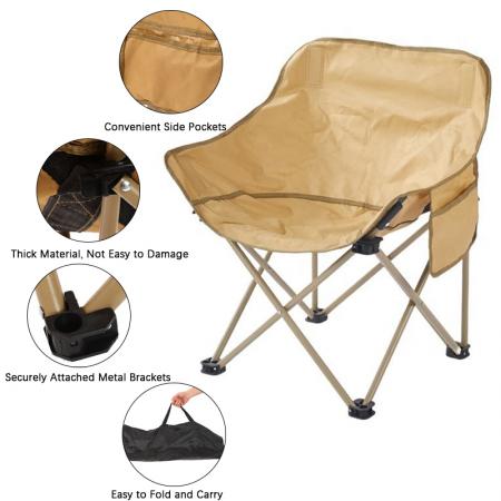 Chaise de plage pliante portable personnalisée avec logo couleur pour le camping et la pêche. 