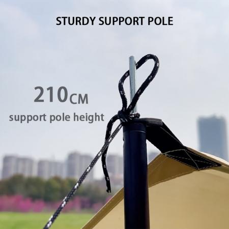 Bâche de protection solaire portable, robuste et imperméable pour la randonnée, la pêche et les voyages en extérieur. Montage facile. 