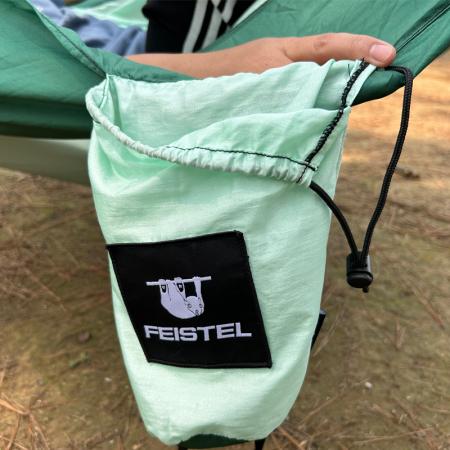 Hamac de camping ultraléger pour randonnée en extérieur, simple ou double, avec 2 sangles pour arbres 