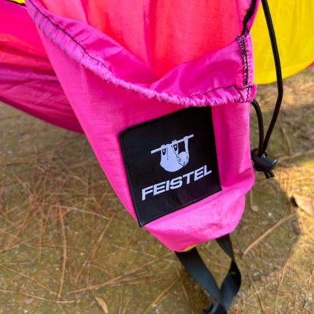 hamac double portable de camping, léger, haute capacité de charge et anti-basculement