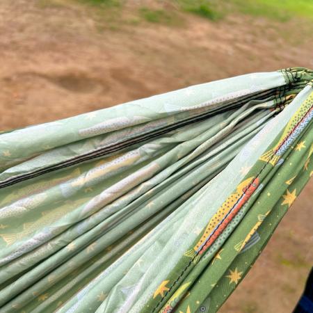 Hamac d'extérieur en nylon parachute, anti-moustiques, pour le camping et la randonnée, capacité 150 kg