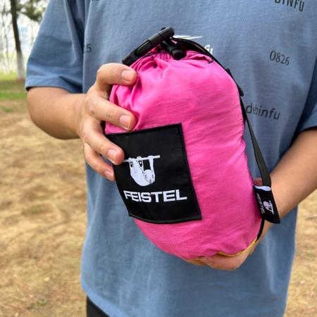 hamac double portable de camping, léger, haute capacité de charge et anti-basculement