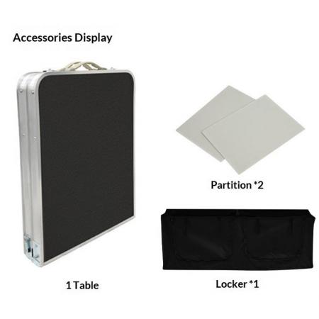 Table de cuisine pliante portable et facile à installer pour le camping et les pique-niques.