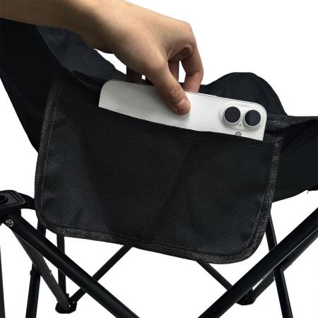 Petite chaise de camping pliante en acier au carbone