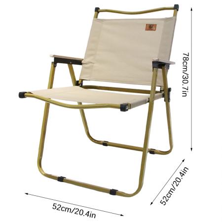 Chaise Kermit pliante d'extérieur en acier au carbone et tissu Oxford pour jardin, camping et pique-nique 