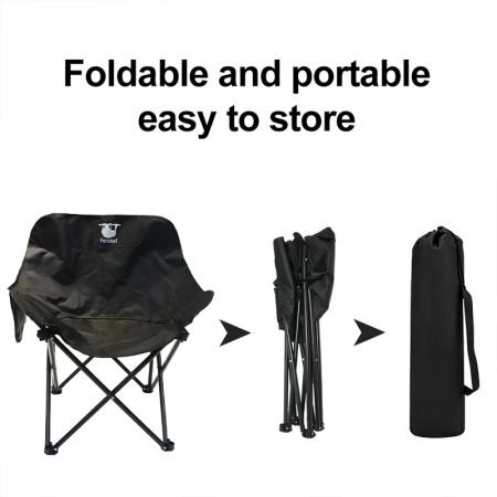 Petite chaise de camping pliante en acier au carbone