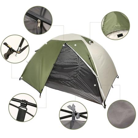 Tente de camping quatre saisons double couche, entièrement automatique, protection solaire, tente extérieure