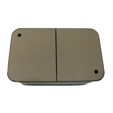 Boîte de rangement de camping en aluminium à grande capacité, empilable et étanche, pour voyage ou voiture.