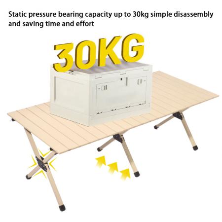 Table pliante en aluminium massif 7075 pour camping-car, idéale pour les petits véhicules. Table de camping portable. 