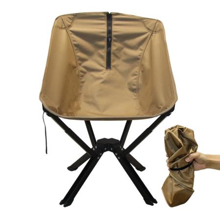 Chaise pliante de camping ultralégère, compacte, compacte et portable en aluminium pour les voyages en plein air. Dépliable et pliable rapidement. 
