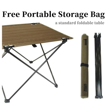 Table pliante portable de camping pour la cuisson de rouleaux d'œufs, nappe Oxford 