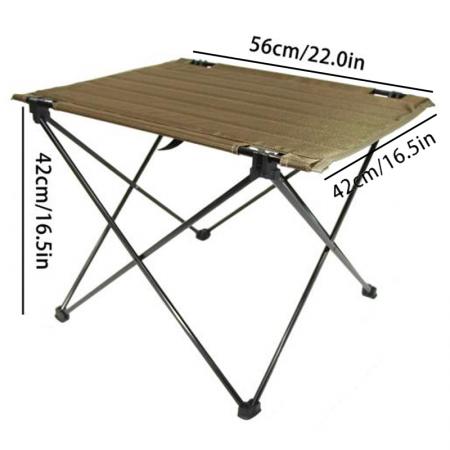 Table pliante portable de camping pour la cuisson de rouleaux d'œufs, nappe Oxford 