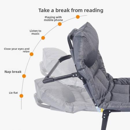 Lit de camp pliable et multifonctionnel portable Outdoor Park à 4 pieds avec cadre en acier et revêtement en poudre 