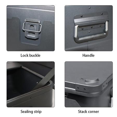 Coffret de camping léger en aluminium IGT Outdoor avec accessoires combinés