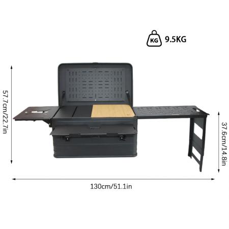 Coffret de camping léger en aluminium IGT Outdoor avec accessoires combinés