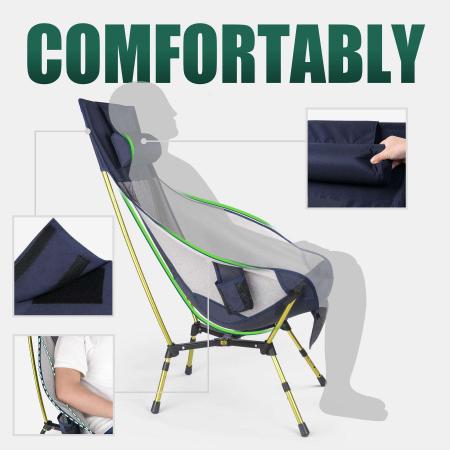 Chaise haute de type X en alliage d'aluminium 7075, couleur personnalisable, prix d'usine, chaise d'extérieur