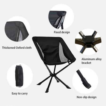 Chaise pliante parapluie en aluminium avec revêtement en tissu Oxford pour chambre à coucher, chaise de camping en plein air.