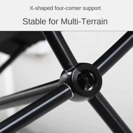 Mobilier d'extérieur sur mesure Chaise de jardin moderne en aluminium Tabouret double pliant et portable